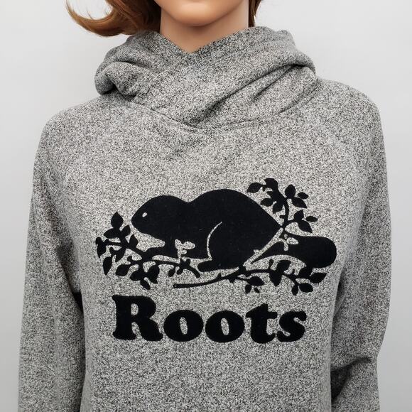 Roots Salt and Pepper Original Kanga Hoodie Sweatshirt Fleece Size XS Unisex - Picture 3 of 10